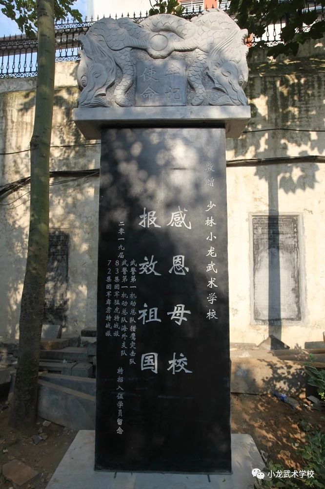 少林寺武术学校的学员在练武