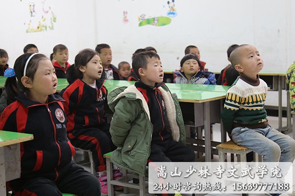嵩山少林寺文武学校幼儿文化课