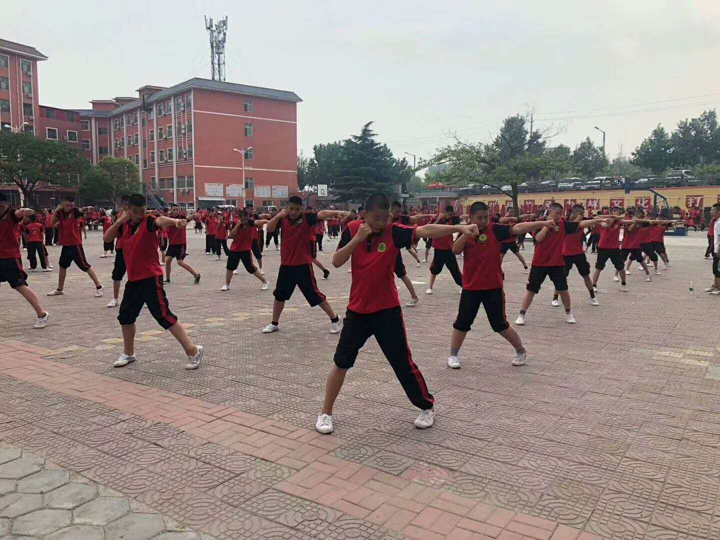 嵩山少林寺武术学校学员日常练功—随手拍