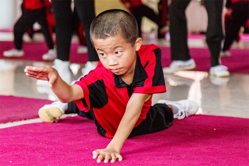 嵩山少林寺武术学校学员日常练功—随手拍