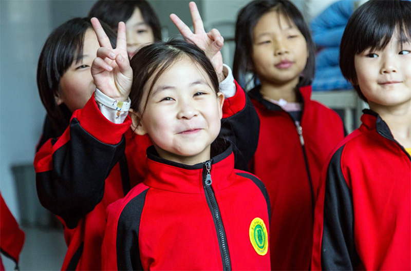 嵩山少林文武学校幼儿学生校园生活